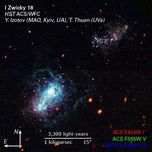 I Zwicky 18: Possibly the Youngest Galaxy Ever Seen - NASA Science